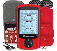 Dual Channel TENS EMS and Relax Muscle Stimulator, Electronic Pulse Massager Unit, 14 Electrode Pads, Travel Case-Tens Ems Unit