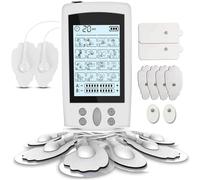Dual Channel TENS Machine for Pain Relief, Nerve Muscle Stimulator for Pain Management with 16 Modes, USB Rechargeable, 6 pcs Premium Electrode TENS Pads