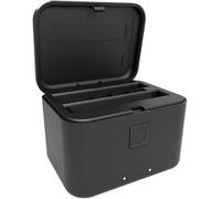 Dual Charger for Insta360 Durable Stable Heavy Duty Reliable Professional Grade For X5 Fast Charging Battery Holder Station Compact ABS Accessory for Efficient POWERs Portable Travel Gear for