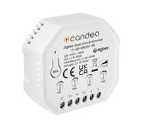 Dual Circuit Zigbee Smart Dimmer Switch Module -LED & Halogen | No Neutral Required | Compatible with Home Assistant, zigbee2mqtt & other zigbee hubs
