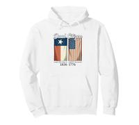 Dual Citizen Texas Pride Born and Raise USA TX Map Flag Pullover Hoodie