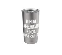 Dual Citizenship Australia American Citizen Pride Stainless Steel Insulated Tumbler