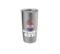 Dual Citizenship Proudly Both Croatia Stainless Steel Insulated Tumbler