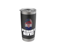 Dual Citizenship Proudly Both Croatia Stainless Steel Insulated Tumbler