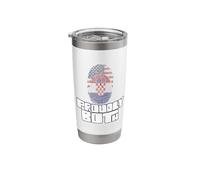 Dual Citizenship Proudly Both Croatia Stainless Steel Insulated Tumbler