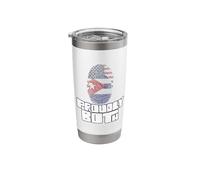 Dual Citizenship Proudly Both Cuba Stainless Steel Insulated Tumbler