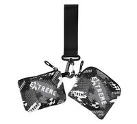 Dual Coin Purse Credit Card Holder Wallet 1970s Disco Retro Grunge Graffiti Slim Portable Coin Purse Change Holder with Zipper Coin Pocket for Men Women 2 Packs, 1970S disco retro grunge graffiti53,