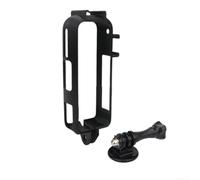 Dual Cold Shoe Frame for Insta360 for x4 AIR Mic Light Dual Cold(Vertical-Black)