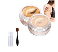 Dual-color body concealer set, includes 20ml cleansing oil and a brush. Effectively covers tattoos, scars, and birthmarks; long-lasting, sweat-proof, and evens skin tone.