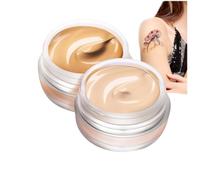 Dual-color body concealer set, includes 20ml cleansing oil and a brush. Effectively covers tattoos, scars, and birthmarks; long-lasting, sweat-proof, and evens skin tone.
