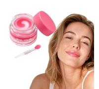 Dual-Color Lip Sleeping Mask Watermelon & Cherry Overnight Mask for Dry Chapped Lips Deep Hydration Non-Sticky Leave-On Balm Lip Moisturizer & Lip Primer for Matte Lipstick Natural Glow 12g Elitzia