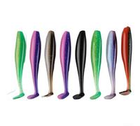 Dual-Color Swim Bait 7cm Flexible Fishing Lure | High-frequency vibration, realistic swimming motion, soft PVC material, 10pcs set, for bass for predator attractor