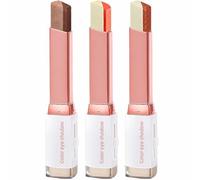 Dual-Colour Cream Eyeshadow Sticks, Angled Tips, 6 Shades, 3-Pack | Rose-Gold And White Rectangular Cases, Paired Neutral And Coral Tones, Shimmer Finishes, For Daily Make-Up And Evening Looks