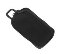 Dual Compartment Device Pouch with Carabiner Clip and Double Zipper | Scratch-resistant Nylon and Oxford Cloth Material, Thick Padding and Buffer Lining, Includes Wrist and Carrying Straps