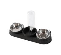 Dual Compartment Pet Bowl, Separate Sections for Food and Water in One Dish, Non-Slip Feeder Suitable for Both Cats and Dogs, Easy to Clean