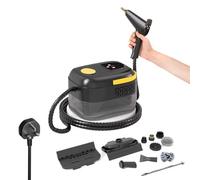 Dual Control Steam Cleaner Handheld, 6-Level Adjustable Handle, 15s Heat-Up, 1.4L Tank, 3BAR High Pressure 120°C Steam, Portable Steam Cleaner with Accessories Kit, Multi-Surface Steamer for Kitchen,