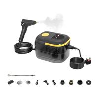 Dual Control Steam Cleaner Handheld, 6-Level Adjustable Handle, 15s Heat-Up, 1.4L Tank, 3BAR High Pressure 120°C Steam, Portable Steam Cleaner with Accessories Kit, Multi-Surface Steamer for Kitchen,