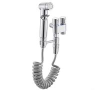 Dual Control Water Diverter Valve 1 in 2 Out for Toilet Fill and Laundry - High Pressure Brass Switch Valve with Ceramic Spool - Plumbing Pipe Fitting 7.87in(Electroplating)