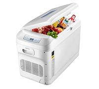 Dual-core 28L Car Refrigerator, Small Household Dormitory Refrigerator, 12V24V Truck Refrigerator, Vertical And Horizontal Dual-use Refrigerator (Color : A, Size : 12v110v220v)