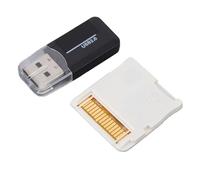 Dual Core Card Adapter with Wide Compatibility and High Speed Reading/Writing for 2DS 3DS LL MD GB GBC FC PCE Video Game Card, Plug and Play for DS Series Consoles (White)