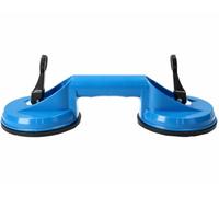 Dual Cup Suction Lifter with 60kg Capacity, Ideal for Lifting Glass Sheets -Blue