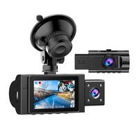Dual Dash Cam Front and Inside FHD 1080P Dashcams for Cars with Infrared Night Vision Car Camera Driving Recorder 24H Park Monitor Motion Detection G-Sensor for Taxi Uber