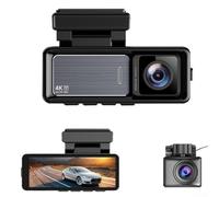 DUAL Dash Cam Front And Rear, 4K Ultra-High-Definition Dual-Recording IPS Car Dashboard Recorder, For Safe Driving