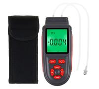 Dual Differential Manometer for Accurate Pressure Measurement 12 Selectable Units Air Pressure Gauge HVAC Tester with Data Storage Function