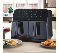Cooks Professional Dual Air Fryer Oven Cooker Digital Twin XL 8L Healthy Oil Free Double Basket