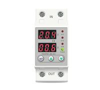 Dual display 230V Din rail Adjustable Over Under Voltage current Protective Device Protector Relay TOVPD1-63-EC NWPNLXEA(60A)