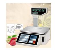 Dual Display Counting Scale,Cash Register Scale,Label Printing Scales,Price Computing Scale,30Kg Digital Barcode Scales,with CashBox ＆ Scanner,for Supermarket/Retail,A