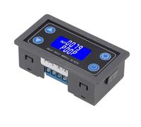Dual Display Delay Timer for Relay Module, LCD Digital Controller Board with Adjustable Timing Range 0.01s-9999min, 6-30V DC/AC Output for Electrical