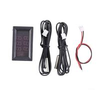 Dual Display Digital Thermometer with Dual Temperature Sensors and Probe, Celsius Measurement for Industrial, Liquid, and Air Temperature Detection