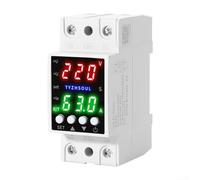 Dual Display LCD Voltage and Current Monitor with Automatic Overvoltage and Undervoltage Disconnection for AC Circuits 80~300V