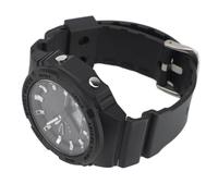 Dual Display Student Watch, Stainless Steel Multifunctionally Analog Digital Watch for Outdoor Sports Convenient (Black White)
