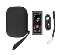 Dual Distance Meter USB Rechargeable High Accuracy Multifunction Digital Measurement Tool Measuring Device for Construction and Home Use ABS PC Aluminum Alloy 115x50x24.5mm (SW-DR60)