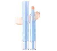 Dual-effect Concealer & Foundation Eye Concealer,2 in 1 Liquid Foundation Eye Concealer Pen,Long-lasting wear, high-coverage matte finish. (White)