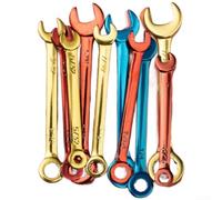 Dual End for mini Wrench Set 10pc 45# Alloy Plated Finish Dual(Metric) | Open and box ends, 45# alloy steel, , 4mm to 11mm range, fits tight spots