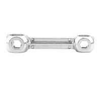 Dual End Zinc Alloy Bone Wrench, Heavy Duty Hex Key Tool, Plumbing Fixtures, Compact Prevent Slip Grip Workshop Kit for Bicycle Motorcycle Repair