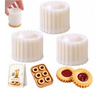 Dual-Ended ABS Pastry Cookie for Mooncake | Dual-ended ABS pastry for bakers, two carved patterns in one tool, shapes mooncakes cookies mousses candies