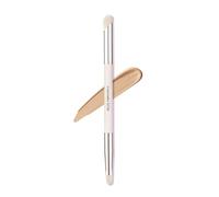 Dual-Ended Concealer Brush - Flat Angled & Precision Detail Brush - Under-Eye Makeup Brush for Liquid & Cream, Flawless Coverage