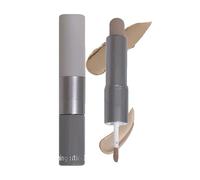 Dual-ended Cool Toned Contour Stick, Brown Cream Bronzer for Cheekbones & Face Sculpting, Grey Brown Liquid Contour Stick Blendable Lightweight Long Lasting Waterproof Face Contouring Makeup