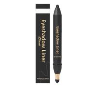 Dual-Ended Eyeshadow & Eyeliner Stick - A 2-in-1 tool for both eyeshadow and eyeliner, featuring a built-in blending sponge tip; buildable color allows for effortless eye makeup creation.