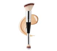 Dual-Ended Foundation & Concealer Brush, 2 in 1 Flat/Angled Top Kabuki Brush for Makeup Flawless Blending and Application of Liquid, Powder, Cream, BB Cream