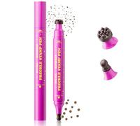 Dual-Ended Freckle Pen and Stamp, Faux Freckles Makeup Tool with Multi-Tooth Stamp and Blendable Sponge Tip, Waterproof Long Lasting, Natural Sun-Kissed Look, Mousy Brown#2 (Mousy brown)