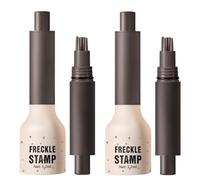 Dual-ended freckle stamp and eyebrow pencil, facial freckle makeup pen, waterproof formula, easy to control, effortlessly create natural makeup.