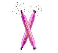 Dual-Ended Freckle Stamp Makeup Pen, Soft Sponge Stamp & Precision Tip, Waterproof Quick Dry Long Lasting Fake Spot Pen for Sunkissed Natural Bold Lifelike Looks,Mousy brown