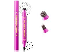 Dual Ended Freckle Stamp Pen Caramel Brown Shade - Waterproof Makeup Marker With Natural Multi Tooth Head And Blendable Gourd Tip For Sun Kissed Look, Create Realistic & Natural Dots, Long Lasting,