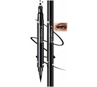 Dual-Ended Liquid Eyeliner Pen with Star Stamp, Smudge-Resistant