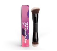 Dual Ended Makeup Brush for Face Makeup | Multipurpose Brush for Foundation, Concealer, Blush & Compact | Flawless Finish Blending & Powder Brush | Cruelty-Free Large Coverage Makeup Tool